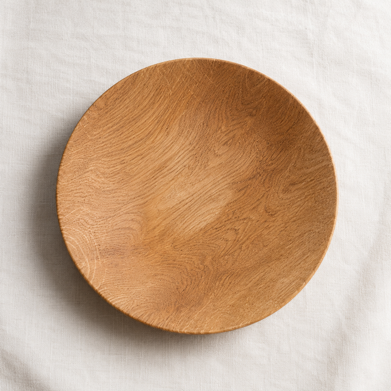 Obstschale aus Eiche – Unikat Ø 30 cm