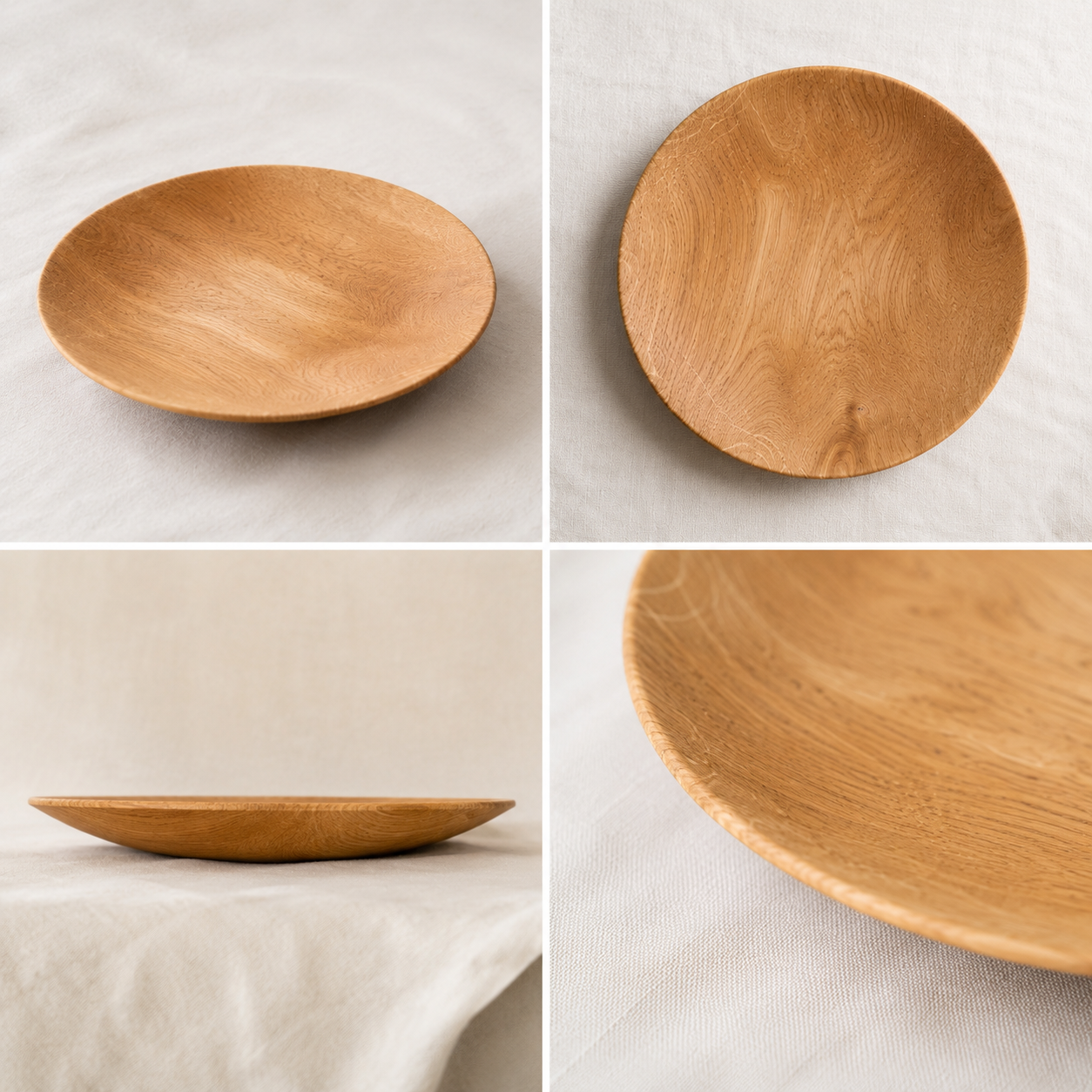 Obstschale aus Eiche – Unikat Ø 30 cm